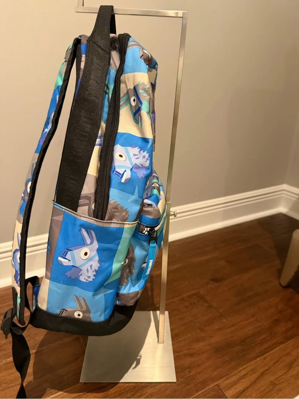 Fortnite Kids Backpack in Blue Llama Print